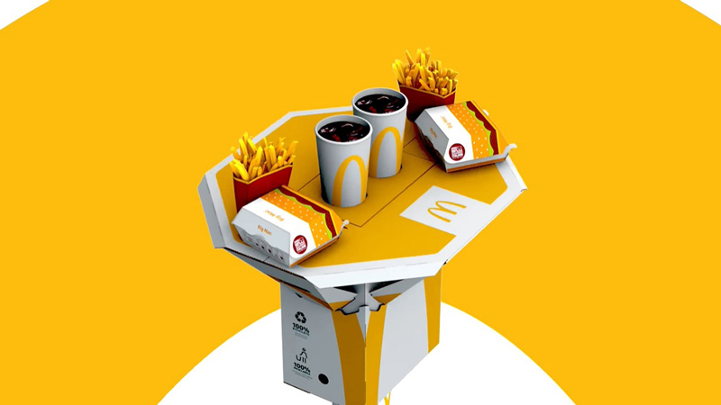 Mcdonald’s Packaging Design Turning into a Table